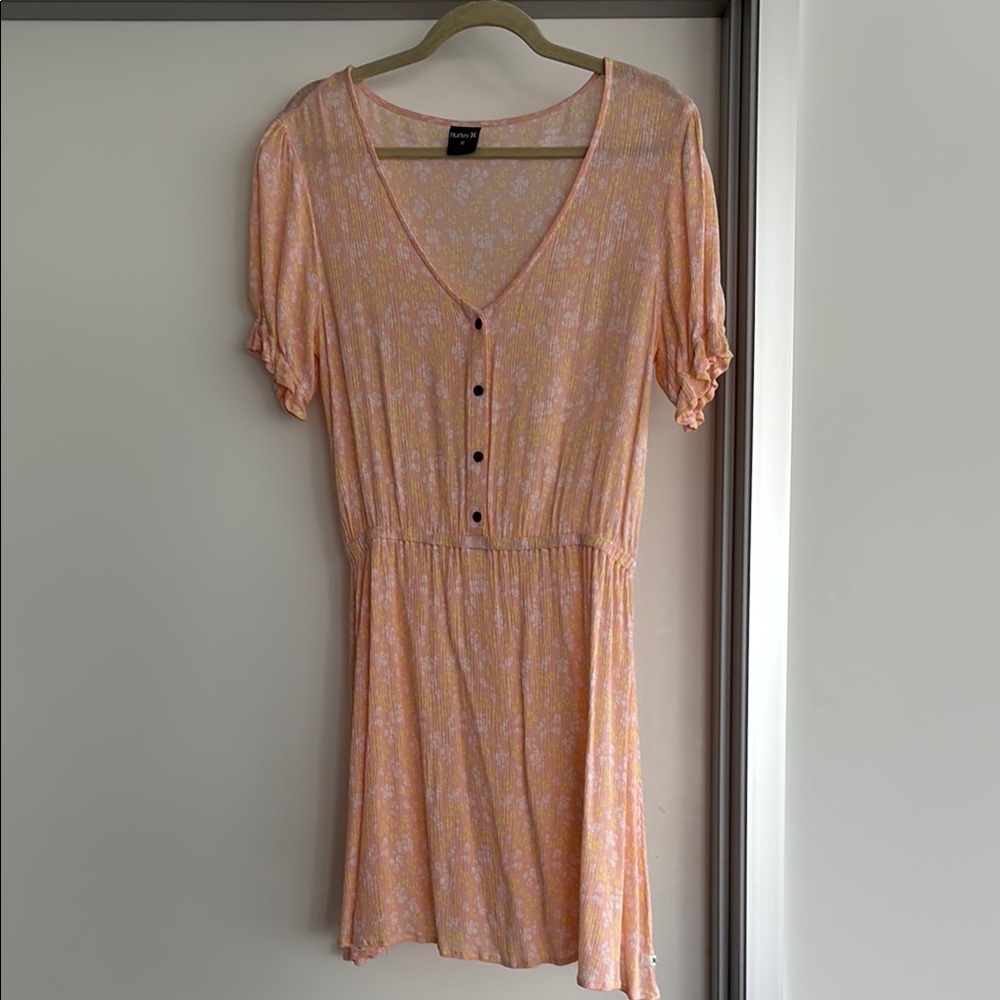 Hurley Floral Peach Dress